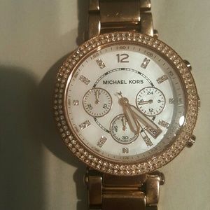 Michael Kors Parker Rose Gold Chronograph Women's